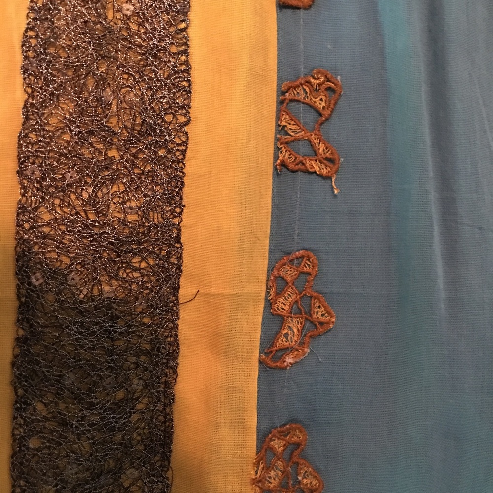 Embellished Cotton Rectangular Scarf - image 4